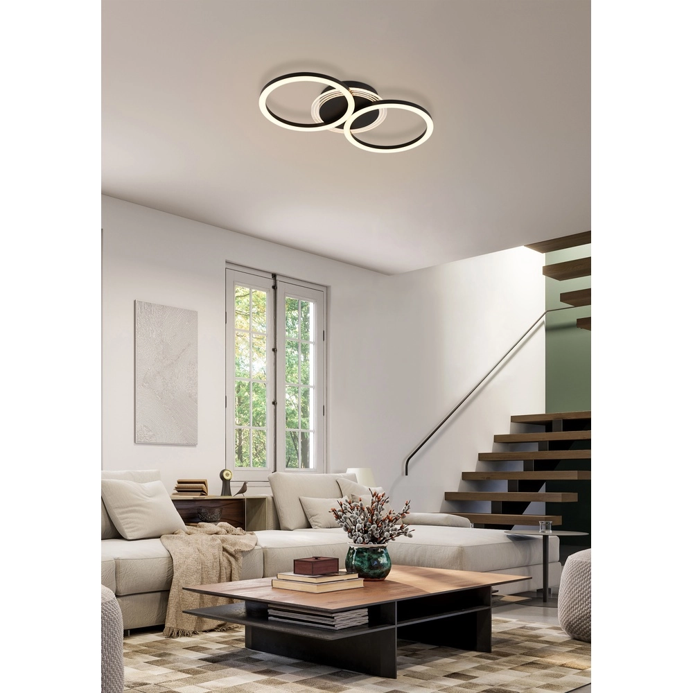 Ceiling lamp Contour black Searchlight 5053423298764