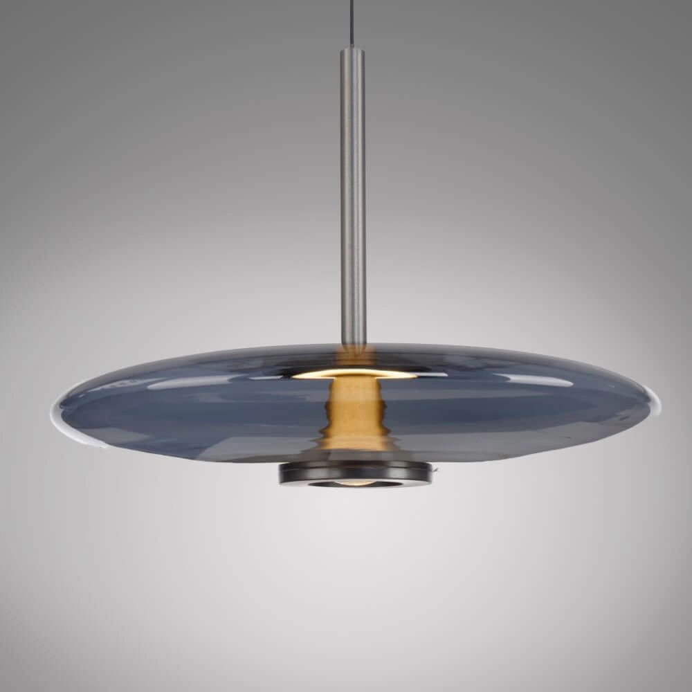 Hanging lamp Pure E-Vitrum design gray Paul Neuhaus 4012248382684