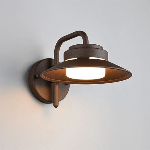 Modern stable lamp Atrato Rusty brown