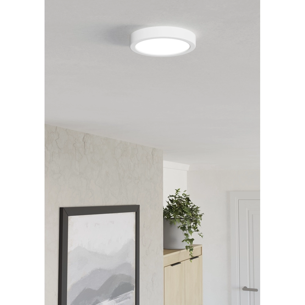 Led ceiling light Fueva 6 round - white - Ø 16,6cm Eglo 9008606330140