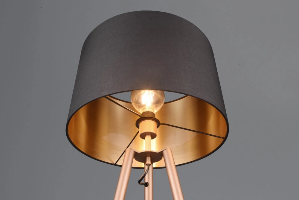 Standing floor lamp Colette black with gold Trio 4017807574555