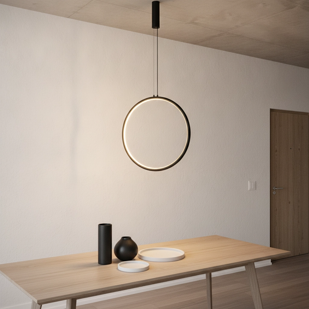 Round pendant lamp Change Ø 60cm black