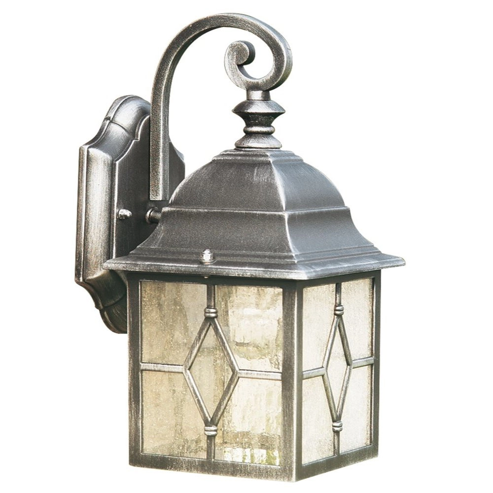 Classic wall lamp Genoa Down black silver