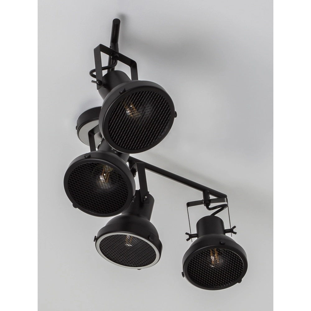 Ceiling lamp Ruvi 4-light black Lyora 5212017446381