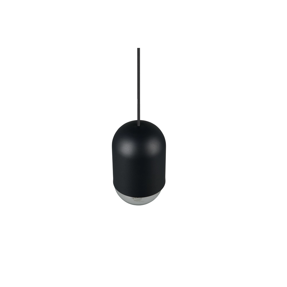 Unique pendant lamp Nara black Ø 10.5cm Trio 4017807661774