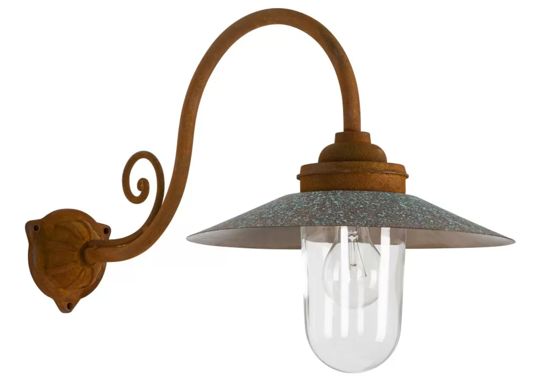 Cast iron wall lamp Rhone