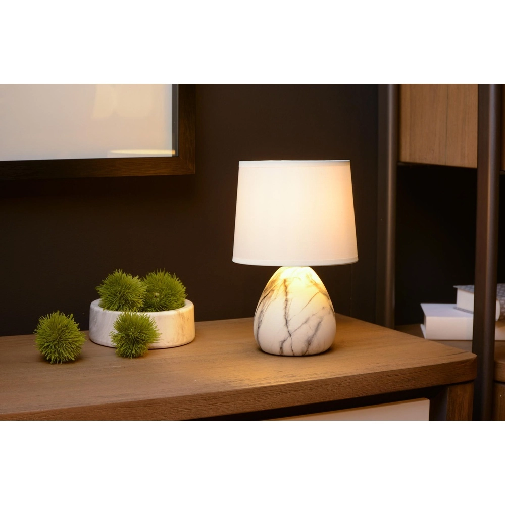 Table lamp Marmo white Lucide 5411212470232