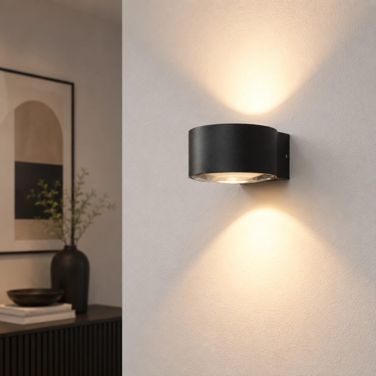 Design wall lamp Hudson black