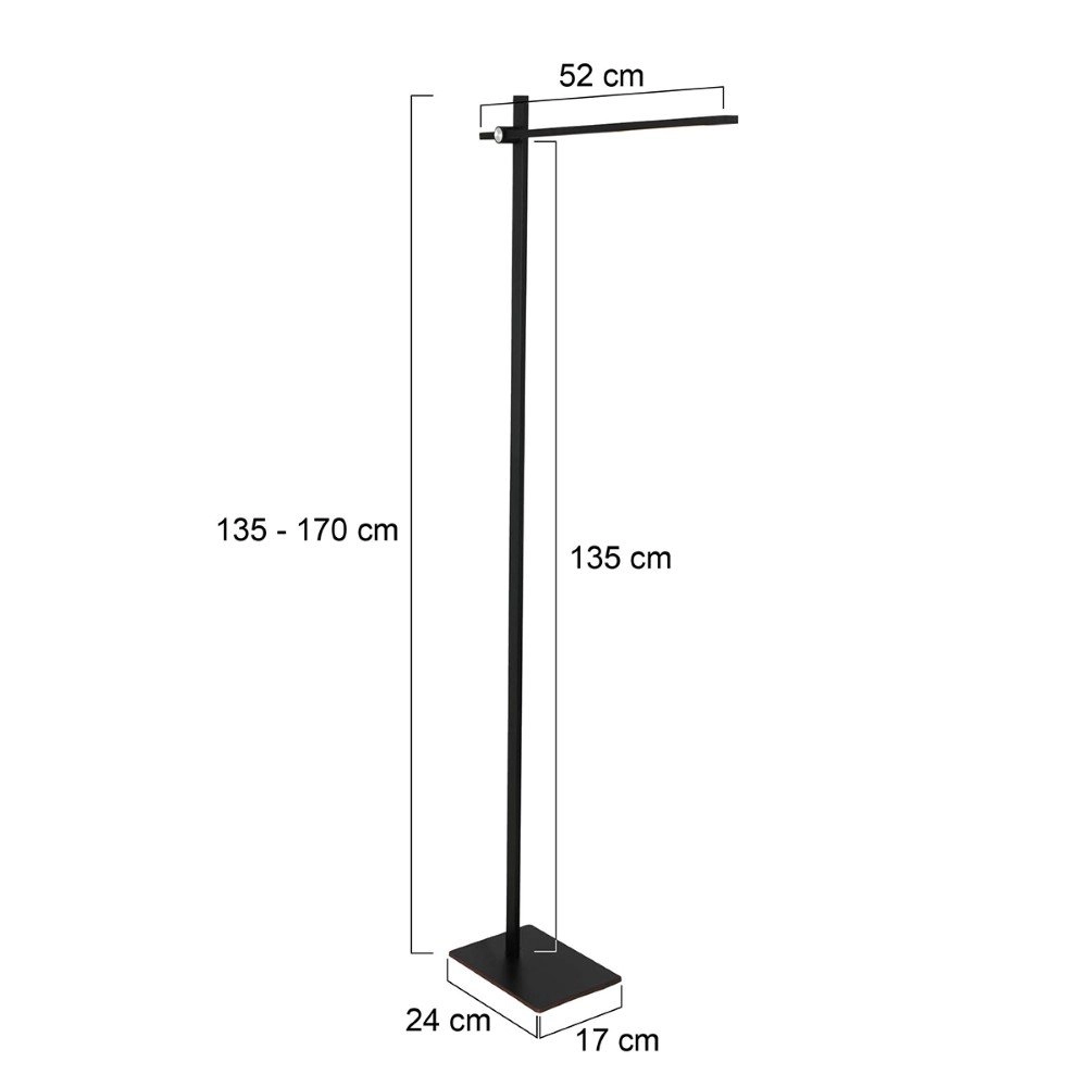 Black LED reading lamp Stekk Steinhauer 8712746132755
