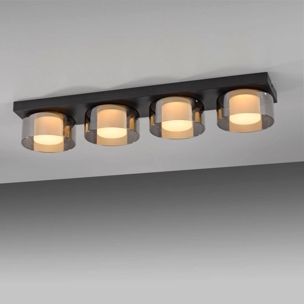 Black ceiling lamp Rika 4-light black Paul Neuhaus 4012248385029