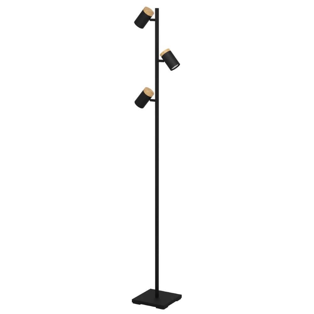 Black reading lamp Cartagena 3-light