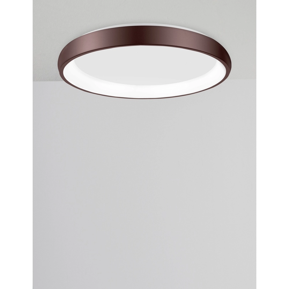 Ceiling lamp Albi coffee brown Ø 61cm Lyora 5212017414878