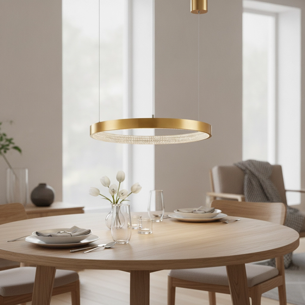 Pendant lamp Preston gold Ø 40cm