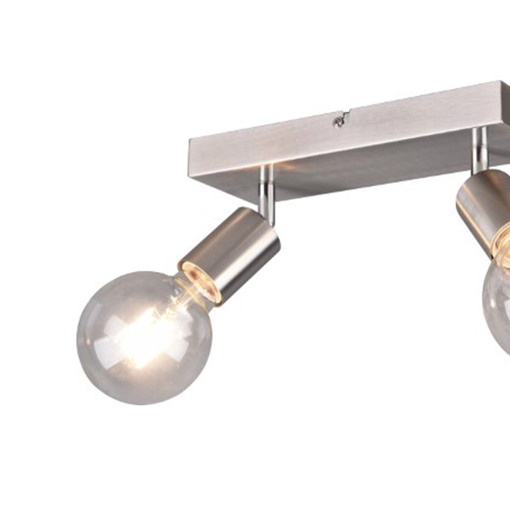 Double surface-mounted spotlight Vannes metallic grey Trio 4017807489071
