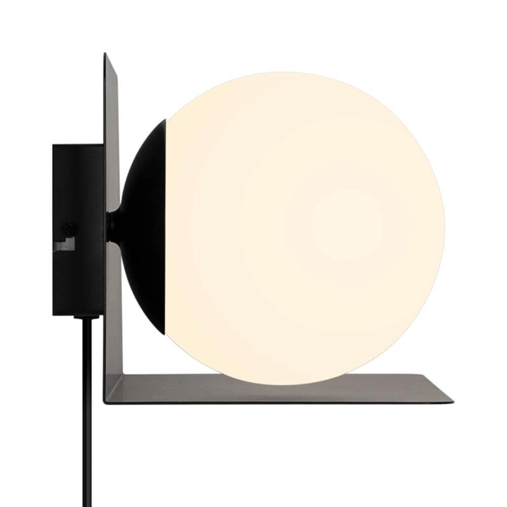 Wall lamp with sphere Lilibeth black Nordlux 5704924016028