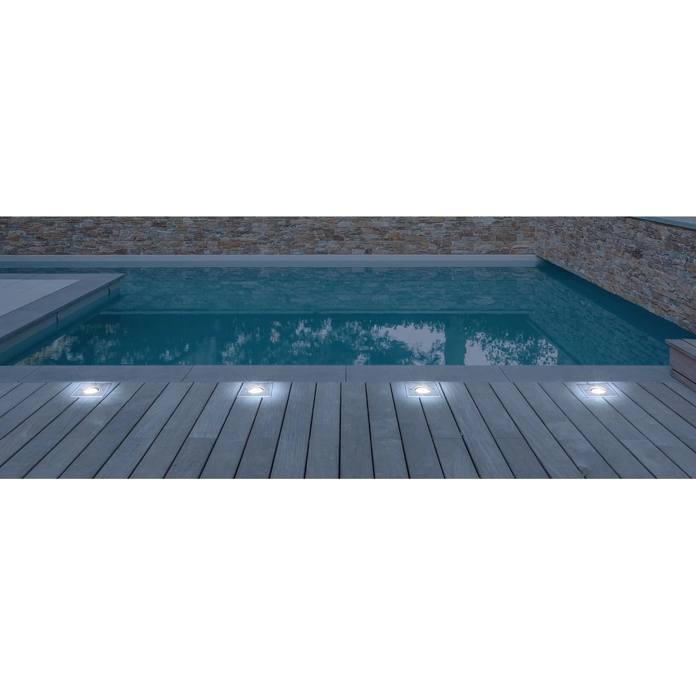 Ground spot Style II square stainless steel Globo 9007371327546