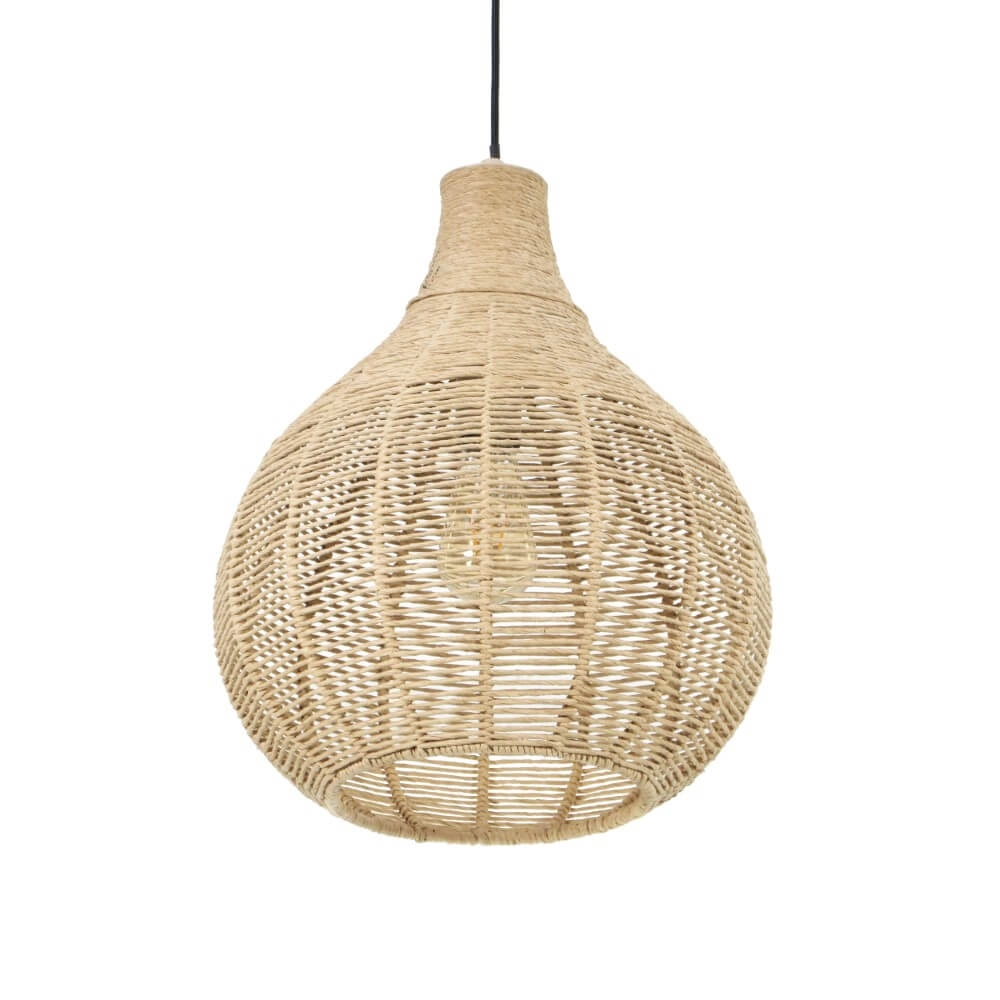 Rattan pendant lamp Janne Ø 35cm Trio 4017807629293