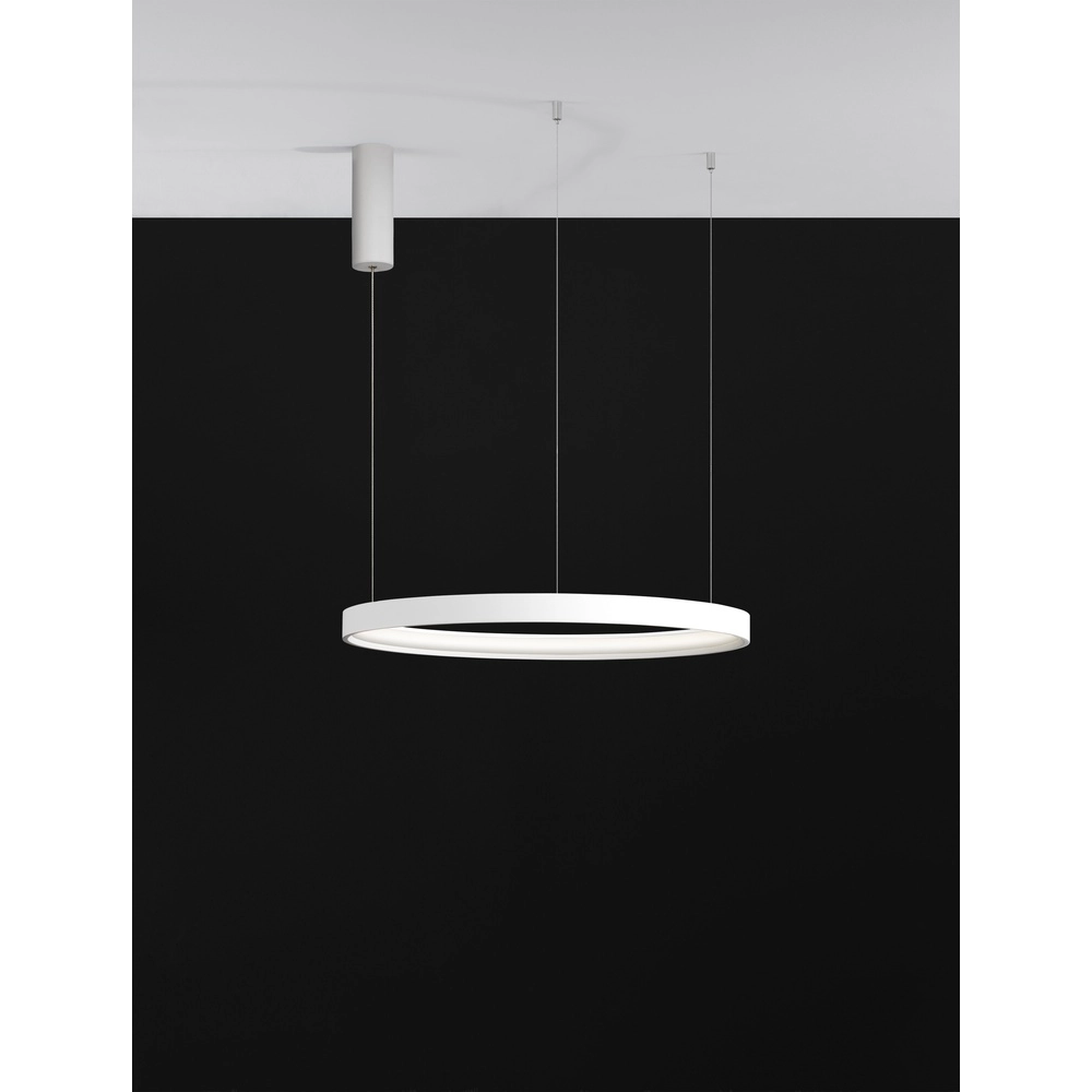 Round pendant lamp Perrine white Ø 60cm Lyora 5212017438423