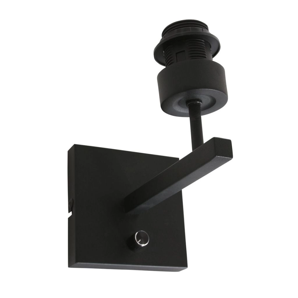 Black wall lamp Stang with cork cap Ø20cm Steinhauer 8712746180558