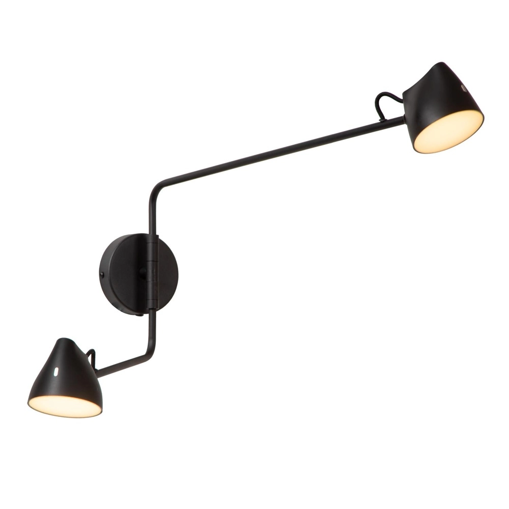 Wall lamp Milne Black Double Lucide 5411212421104