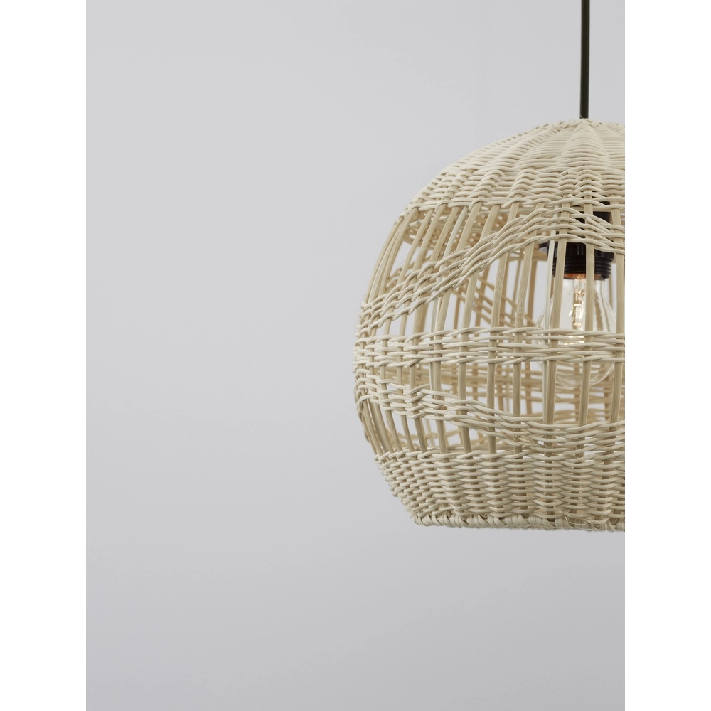 Rattan pendant lamp Marlo Ø 30cm ball Lyora 5212017438829