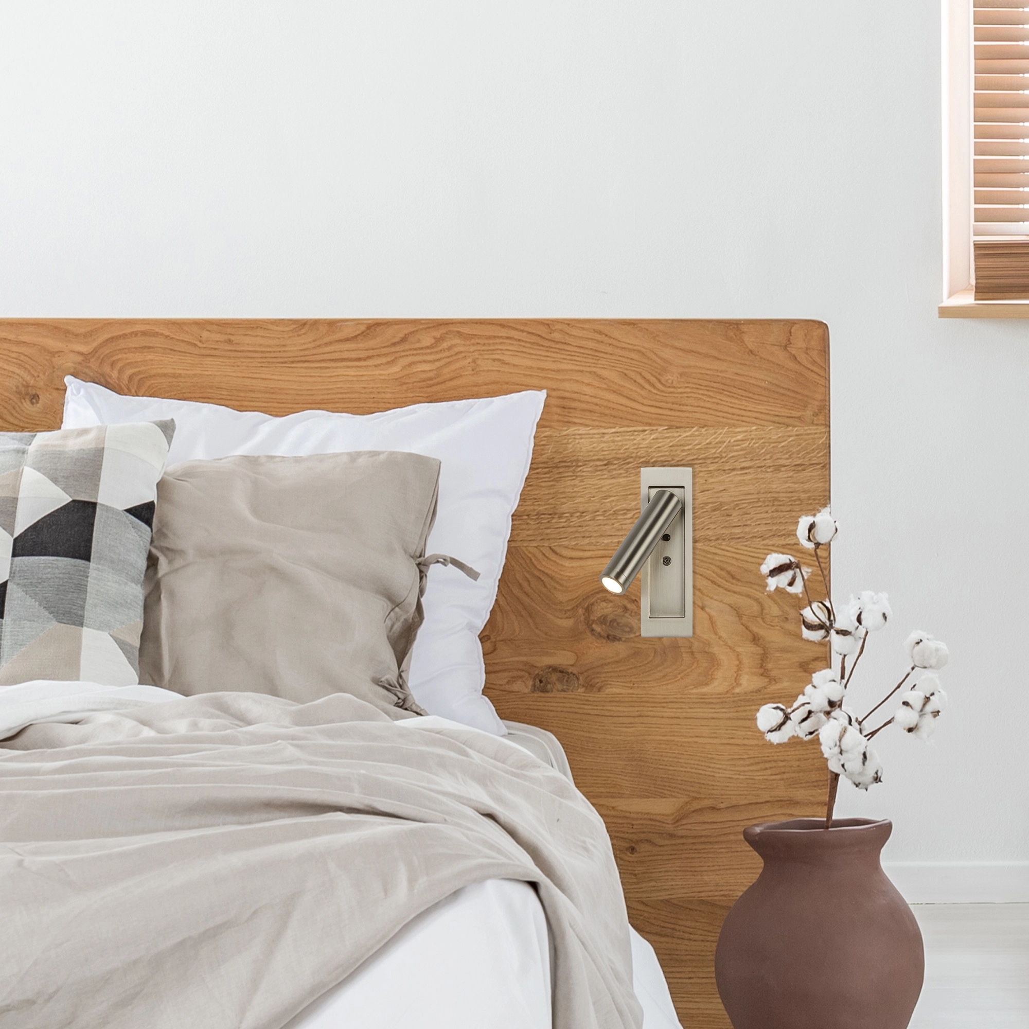 Bedside lamp Marylebone Built-in nickel Lyora 5053423275901