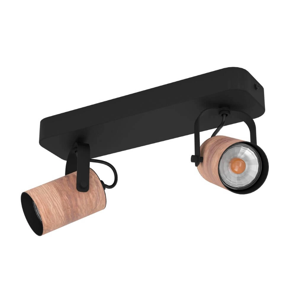 2-light ceiling spotlight Cayuca rural