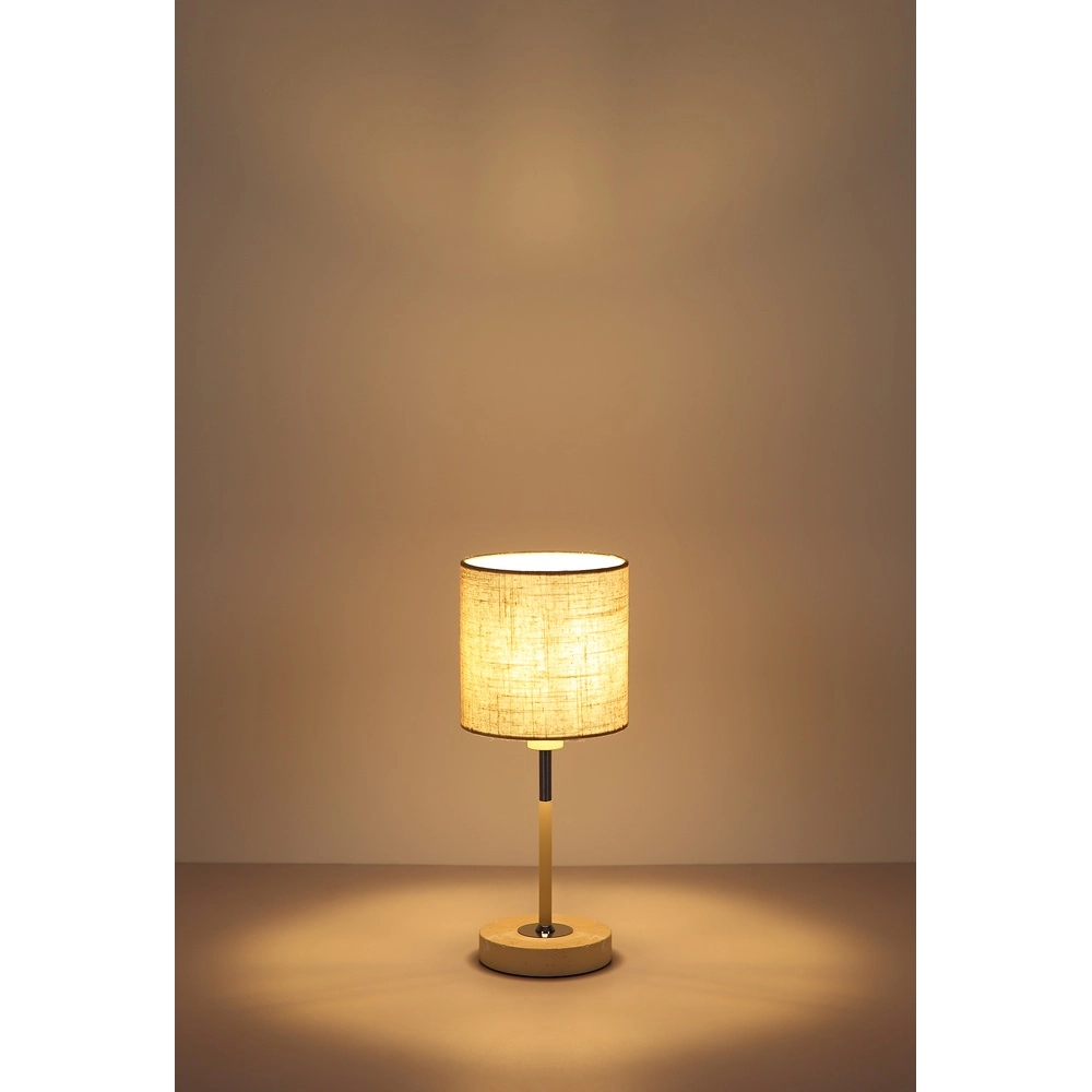 Table lamp Deleon sand brown Ø 15cm Globo 9007371569908
