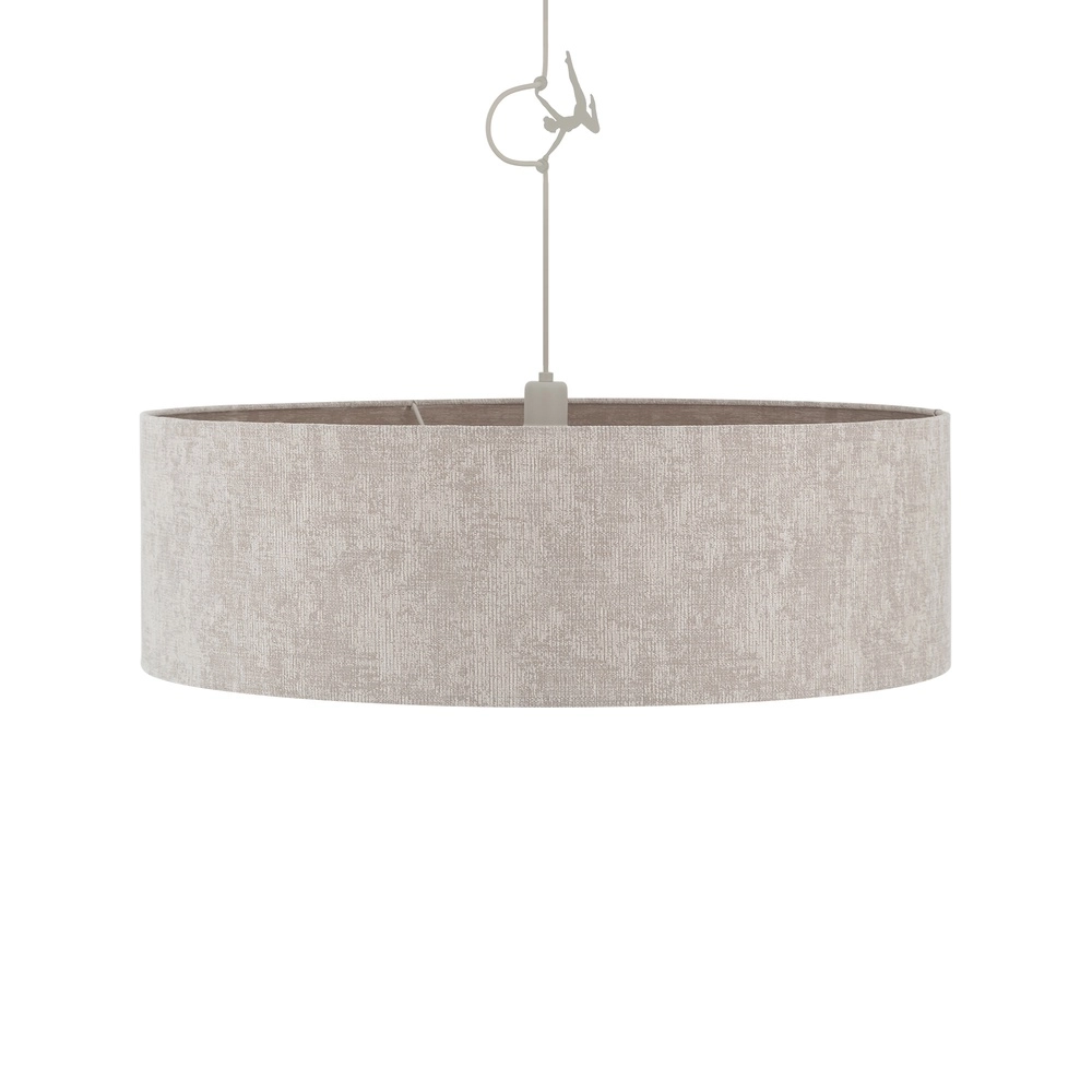 Pendant lamp Cedro sand brown Ø 65cm