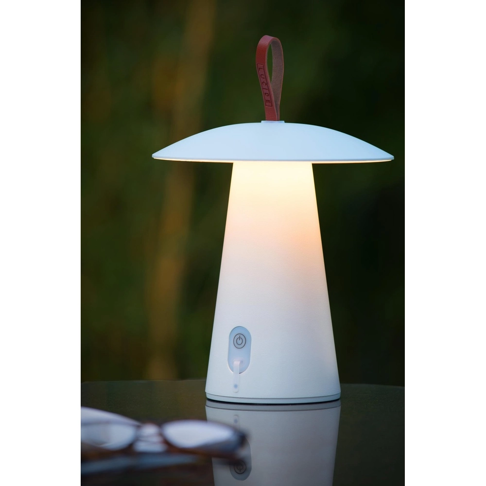 White table lamp La Donna Rechargeable Lucide 5411212271778