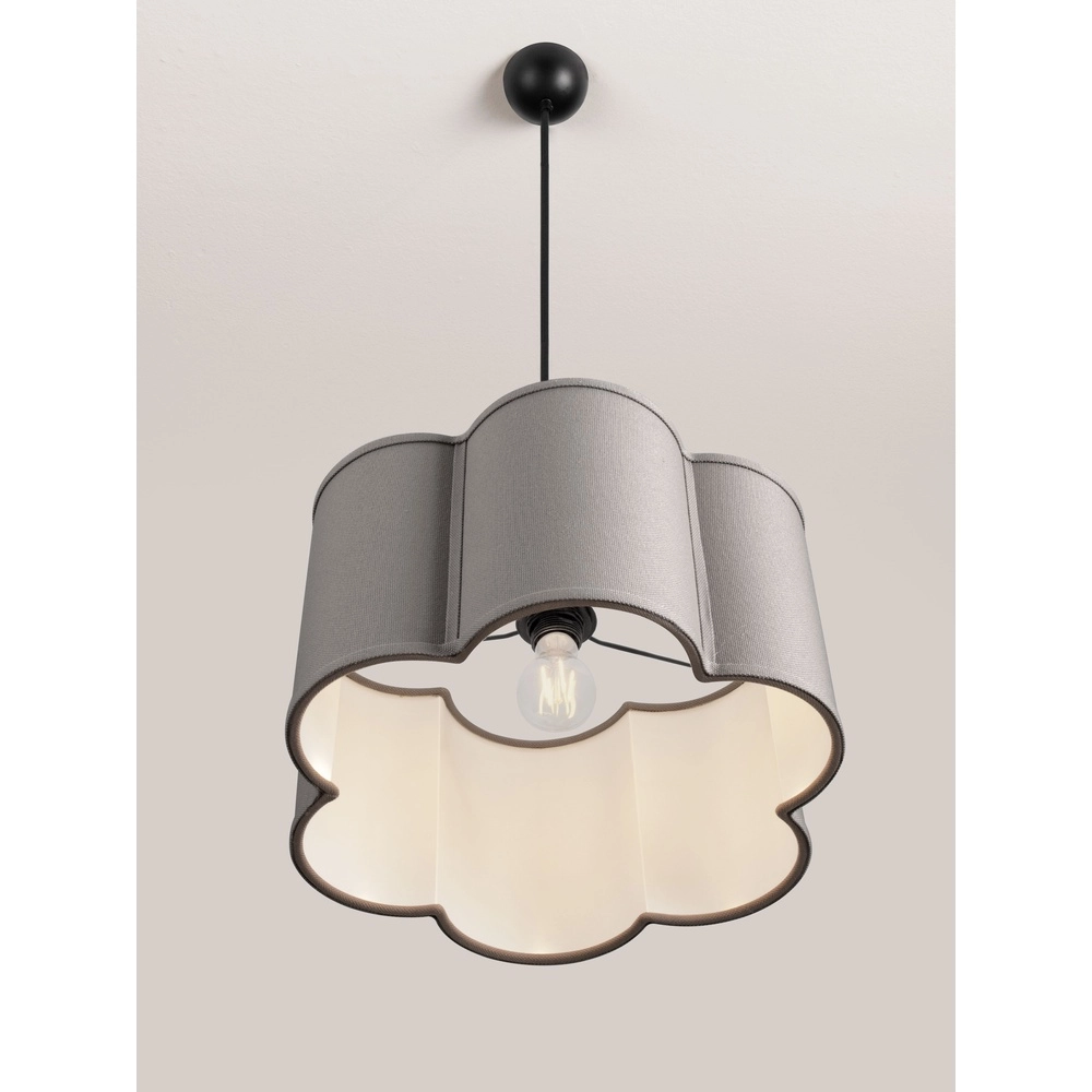 Pendant lamp Bloosy grey Lyora 5212017493552