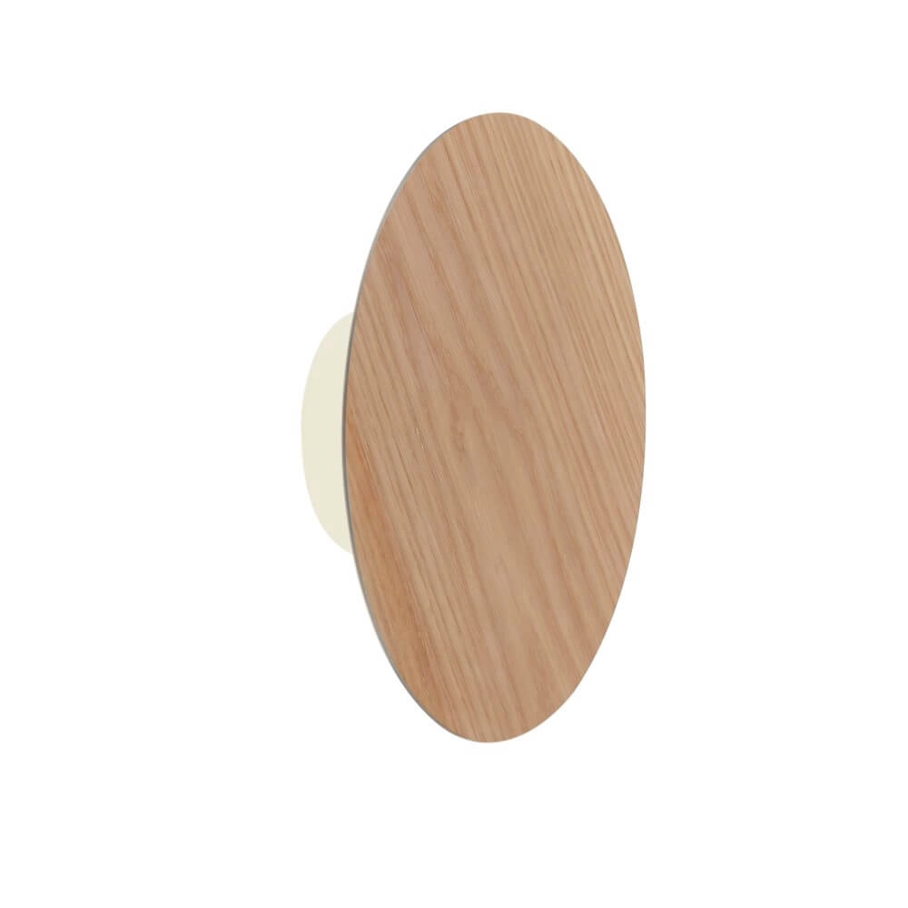 Design wall lamp Akku Puntua Ø 25cm wood Paul Neuhaus 4012248375792