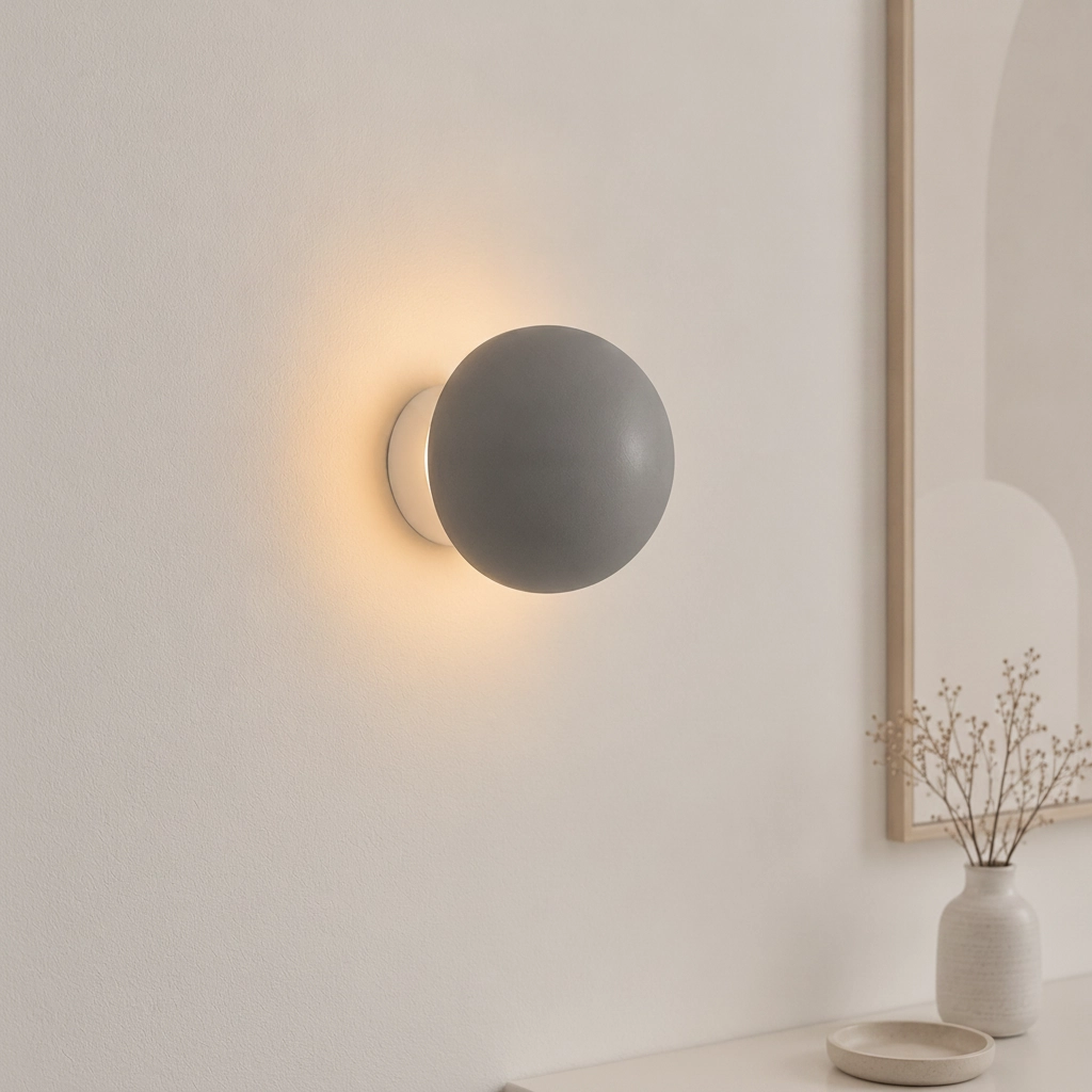 Design wall lamp Netune grey