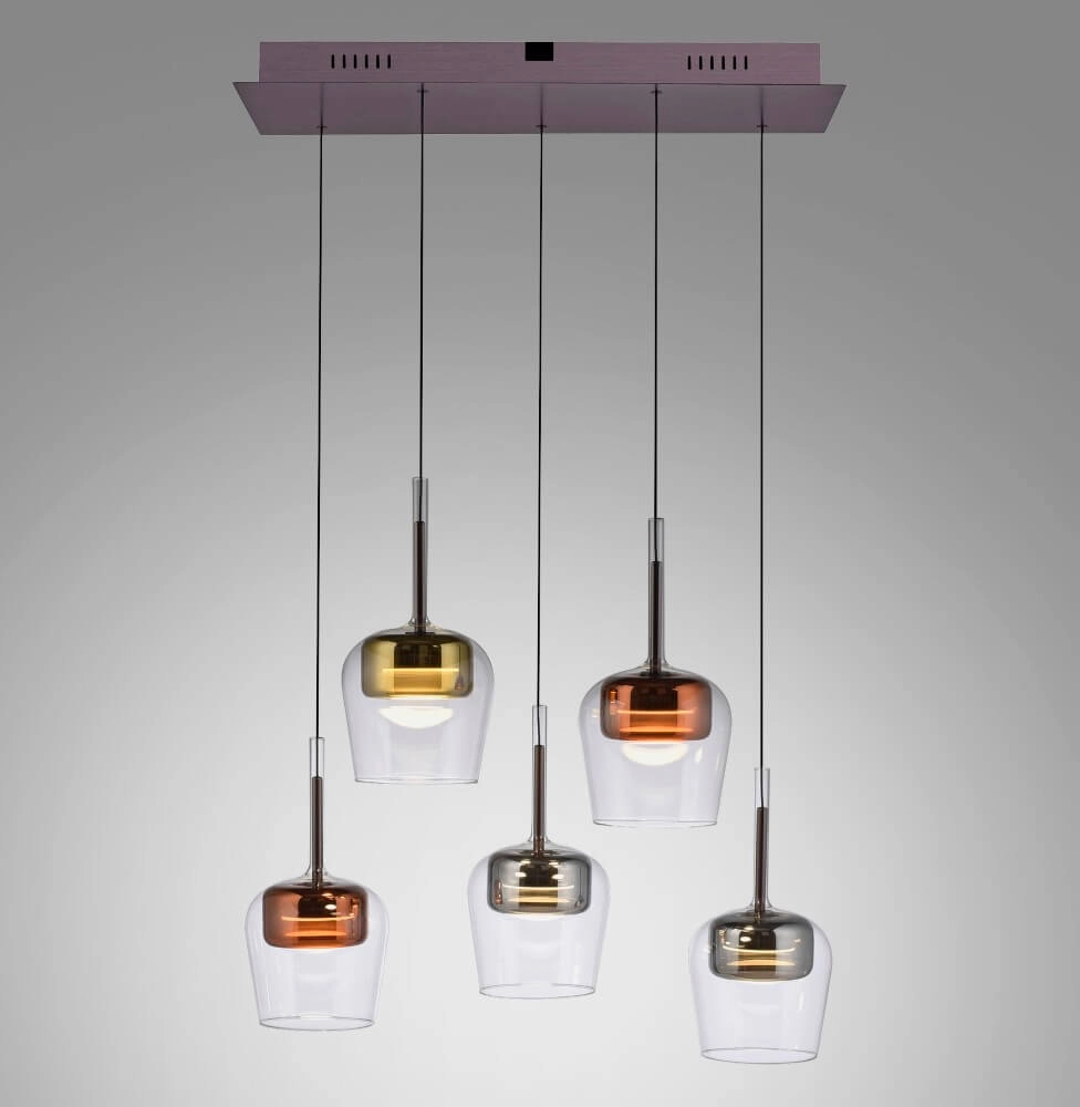 5-light pendant lamp Q-Kon Multiple colors Paul Neuhaus 4012248383889