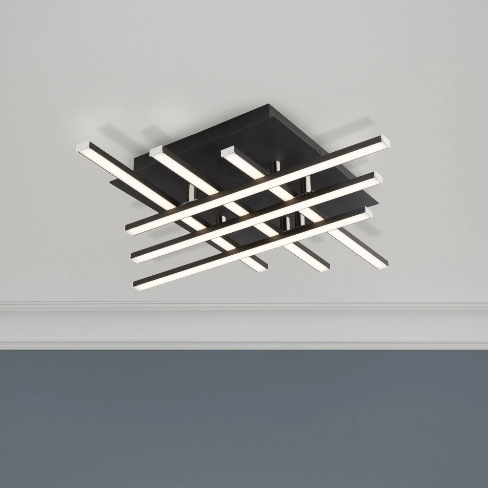 Led ceiling light Matrix 6-light black Searchlight 5053423155401