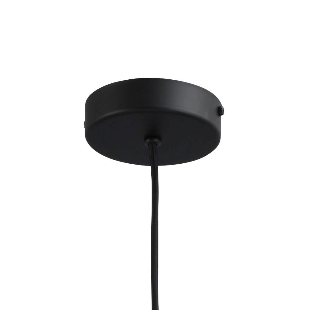 Hanging lamp black Porto with Jagger green glass - Ø 19cm Masterlight 8718121269344