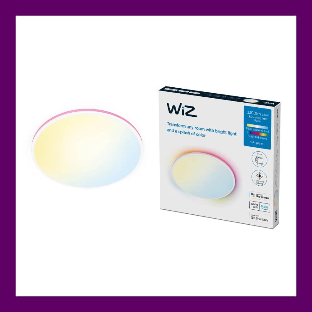 Smart ceiling light Rune Ø 40cm - white WiZ 8719514554276