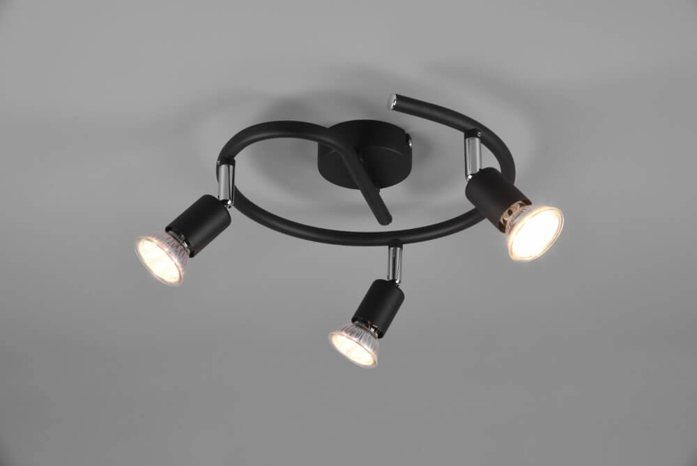 Spot Paris 3-light black Trio 4017807505115