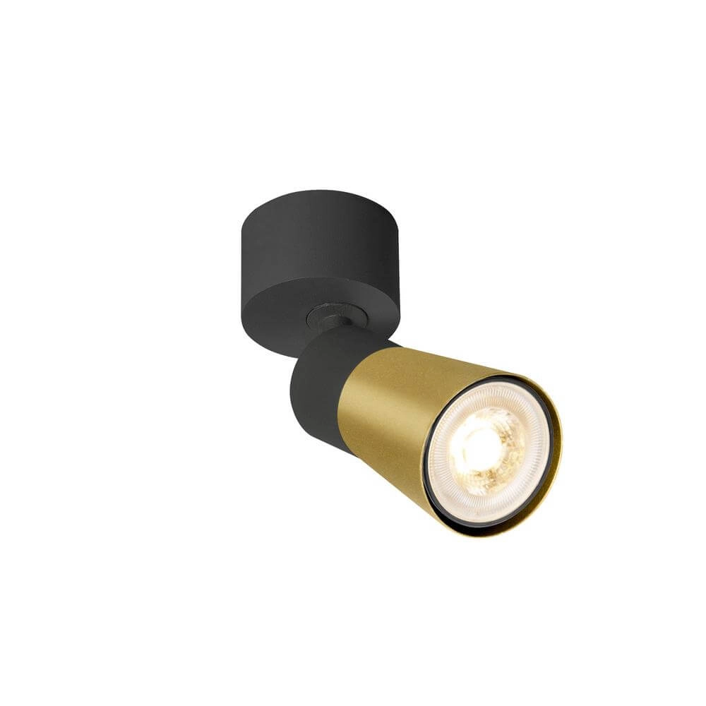 Surface-mounted spot Puri 2.0 Cone black-gold single