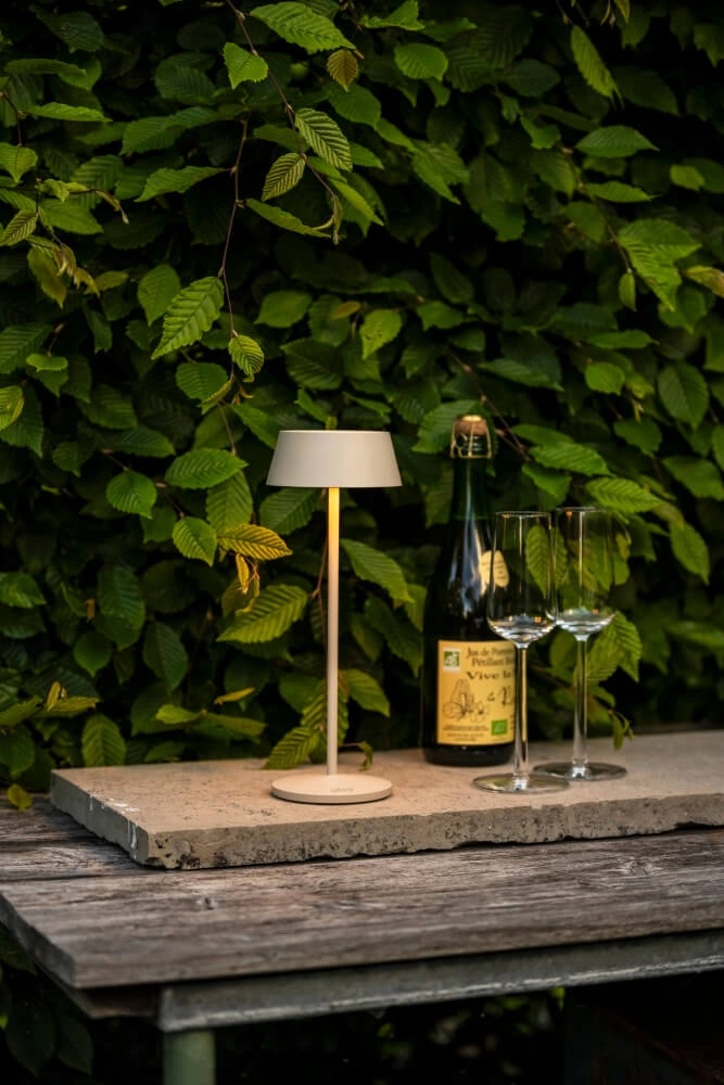 Rechargeable table lamp Menton sand brown KonstSmide 7318307839333