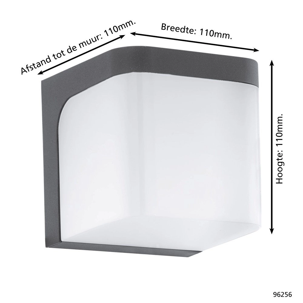 Led outdoor lamp Jorba black and white Eglo 9002759962562