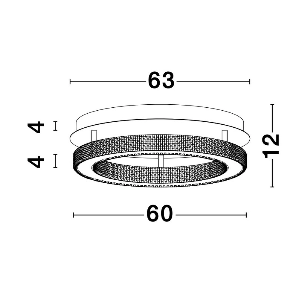 Ceiling lamp Fiore gold Ø 60cm Lyora 5212017424167