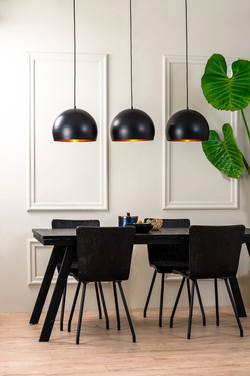 3-light pendant lamp Jaicey black