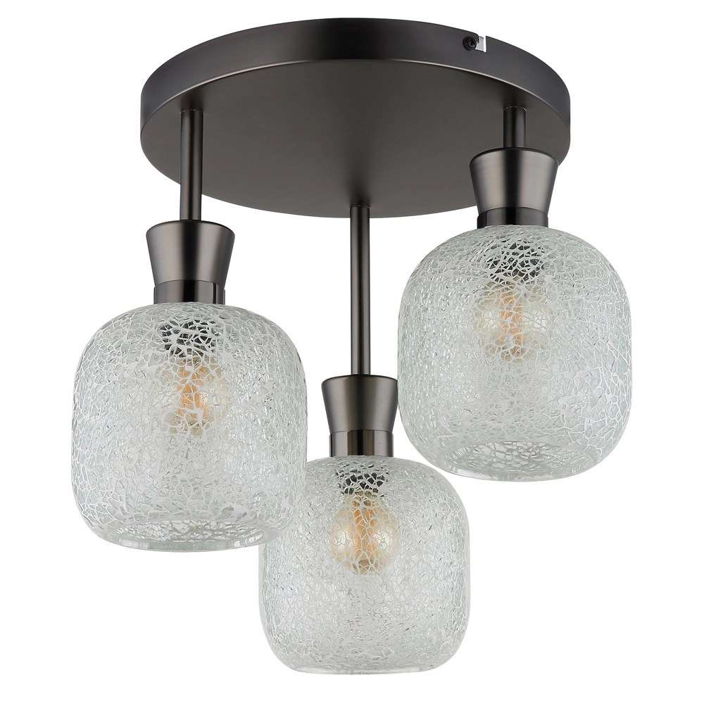 3-light ceiling lamp Brokana gunmetal Globo 9007371572465