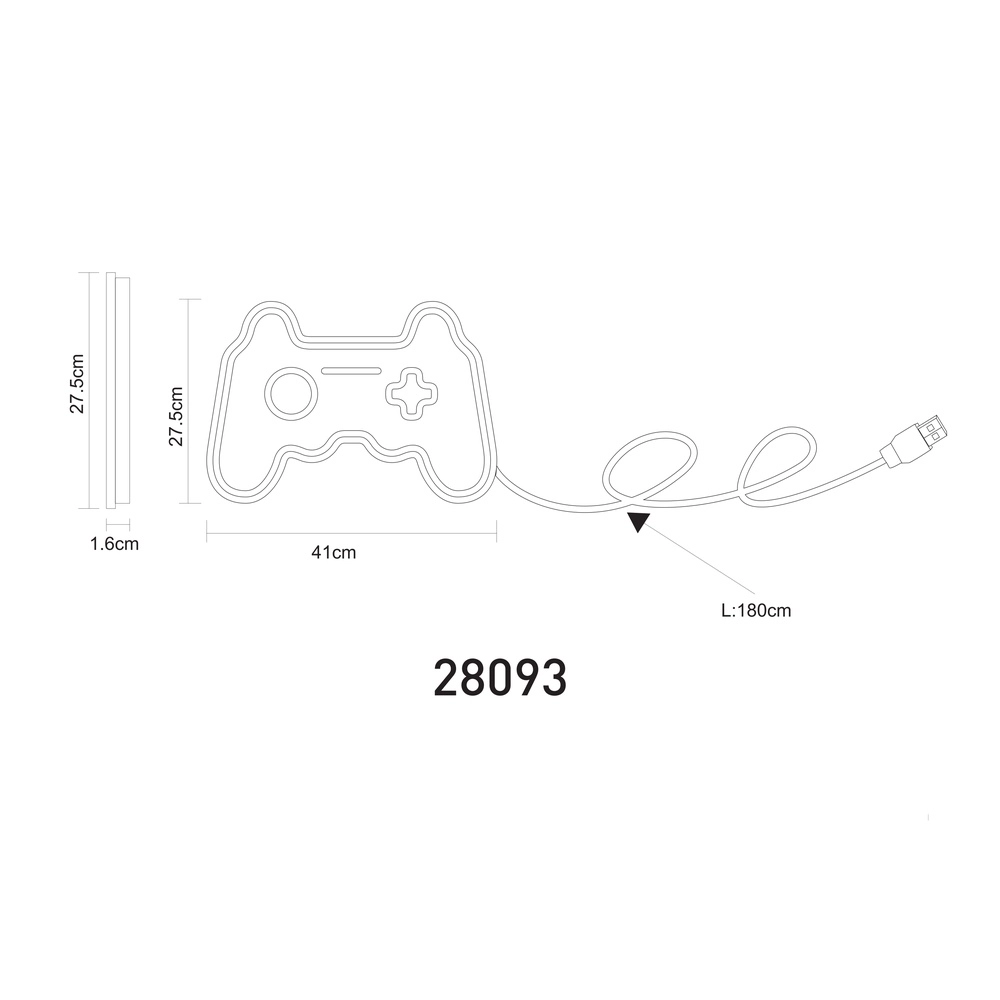 Wall lamp Gamejoy neon Globo 9007371586127