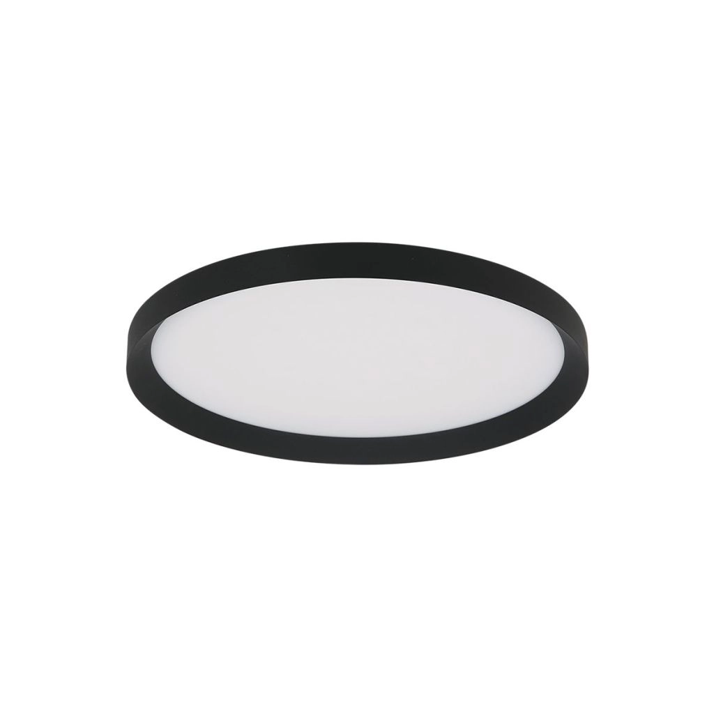 Modern ceiling light Flady black Ø30cm Steinhauer 8712746181012