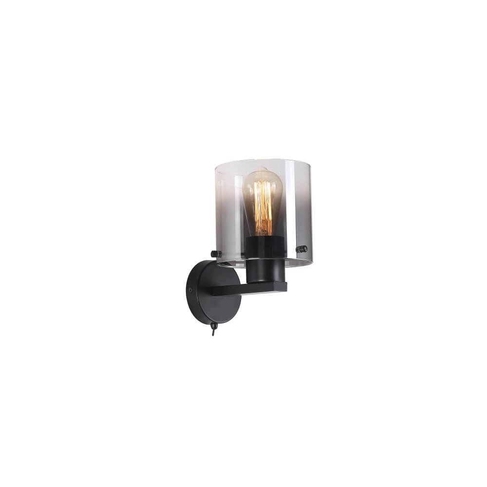Black wall lamp Sweden design