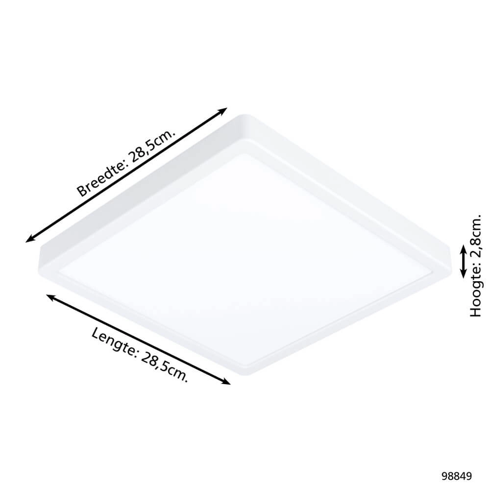 Ceiling light Zigbee Fueva-Z 28.5x28.5cm white Eglo 9002759988494