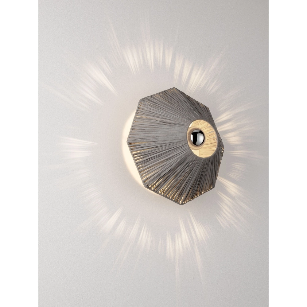 Wall lamp Elvio grey Ø 30cm Lyora 5212017493866