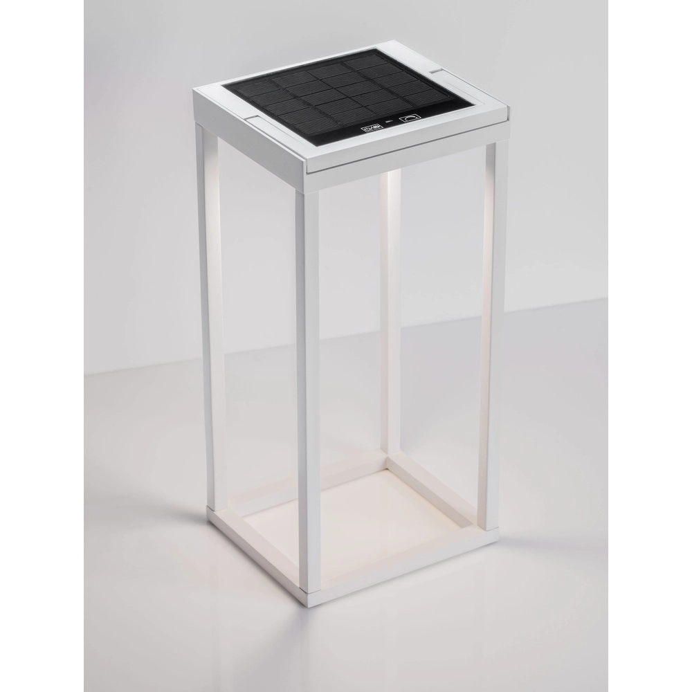 Sleek table lamp Tegolo White Solar